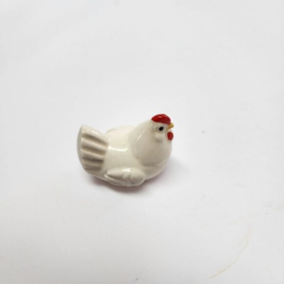 Vintage Hagen Renaker Miniature Rooster and Hen - Picture 3 of 7